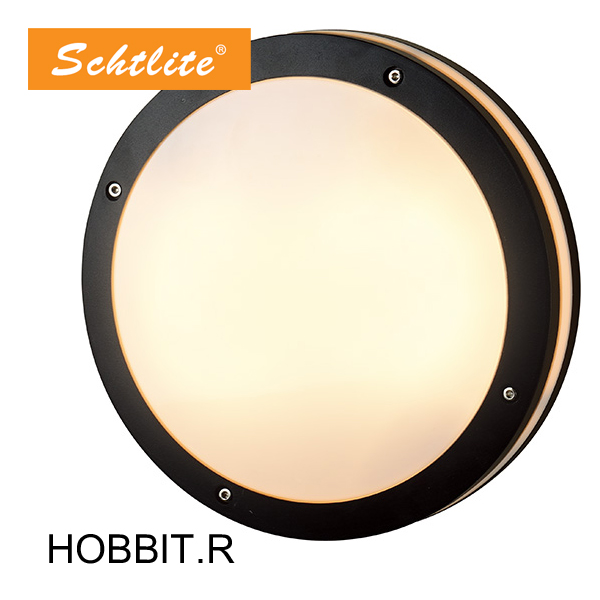 HOBBIT IP65 E27 outdoor aluminum round wall bulkhead light