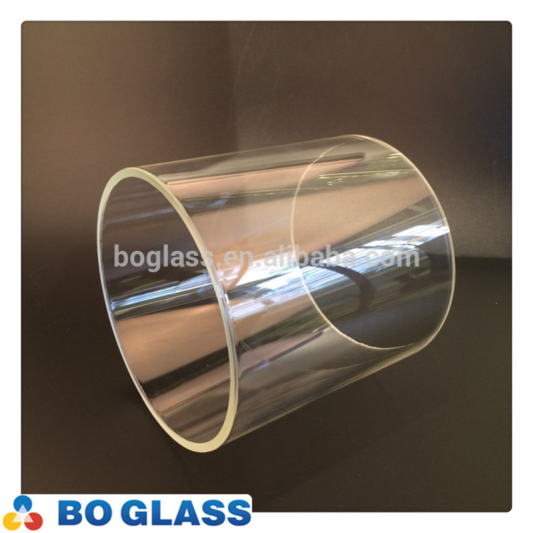 150mm transparent borosilicate 3.3 glass tube for chemical machine, high temperature resistant