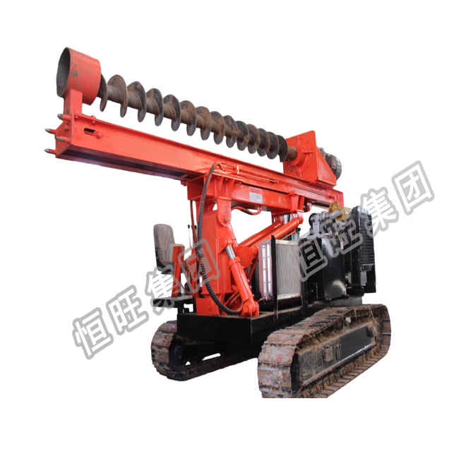 High Power Pole Machine In Borehole Drilling Screw Pile Driver Factory Price