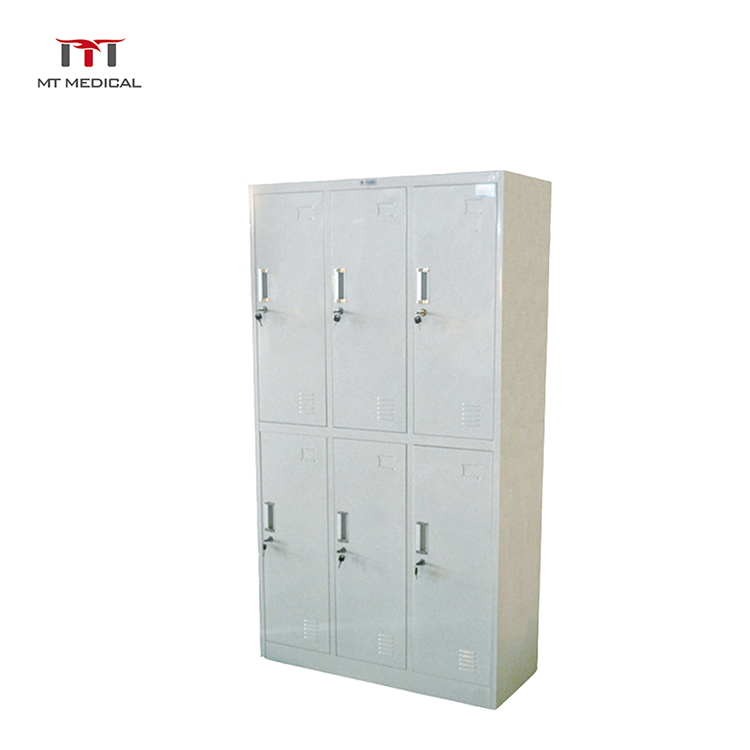 Steel Disassembly Type Three Door Locker Cabinet