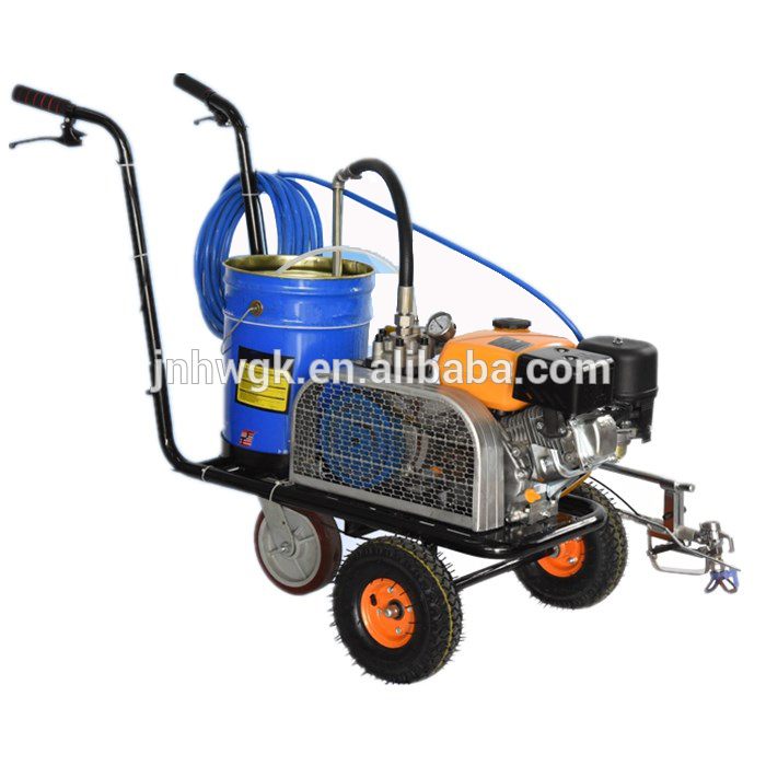 High pressure airless spraying road striping machine road marking paint machine