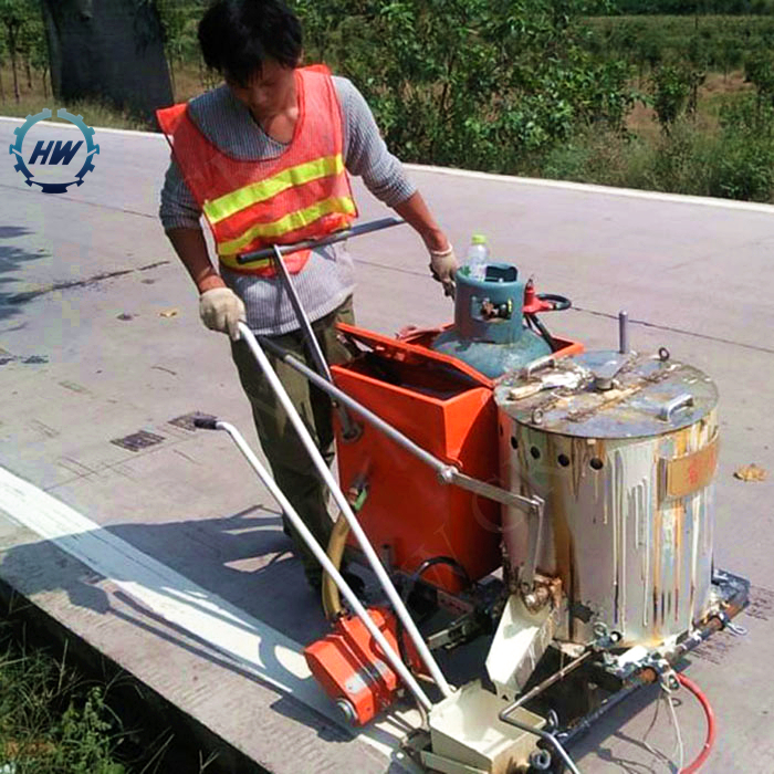 Manual Hot melt road marking machine thermoplastic road marking