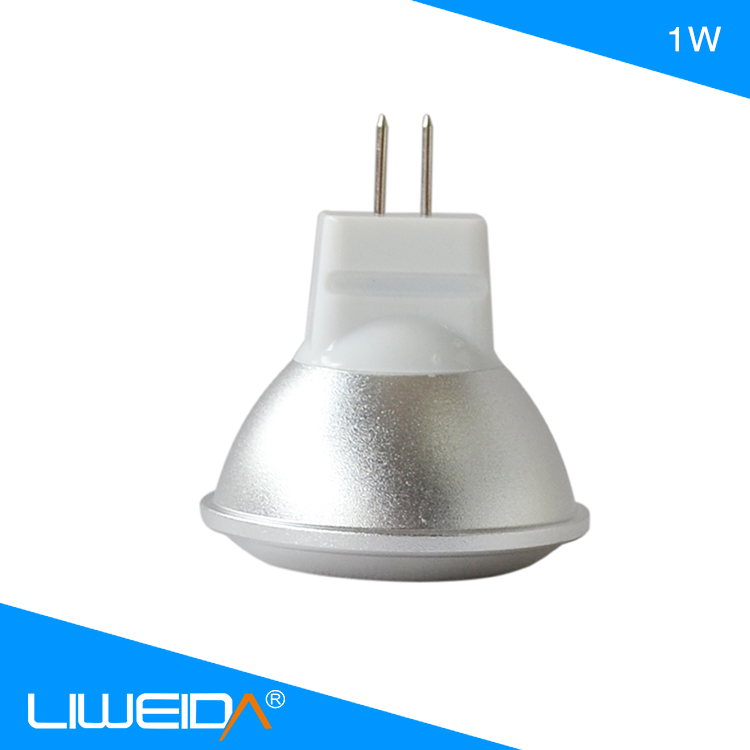 LED spotlight 1w MR11 warm white led, Die-Cast aluminum led spotlight for house hotel market