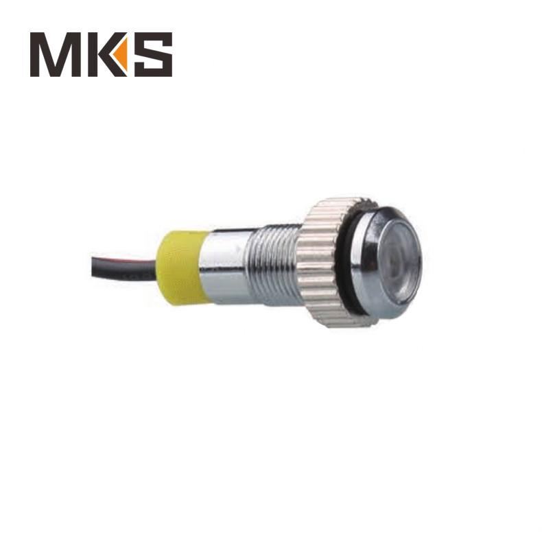 metal indicator 120v led yellow light