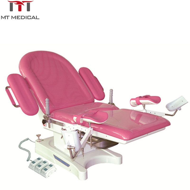 High Level Luxury Electric Obstetric Table with Foot Support