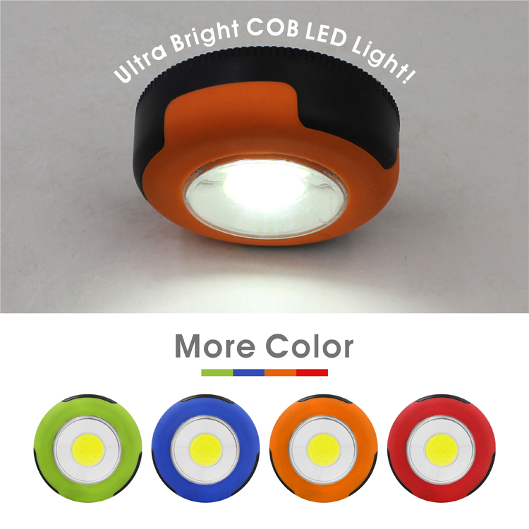 Multiple Color 250 Lumens Battery Operated Ultra Bright Cob Led Tap Light