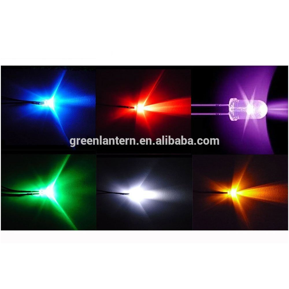 20pcs 5MM Pre-Wired LED 12v Resistor Red Emitting Diode Round Top 12V DC 20CM Pre Wired Led Diodes Car Lamp DIY