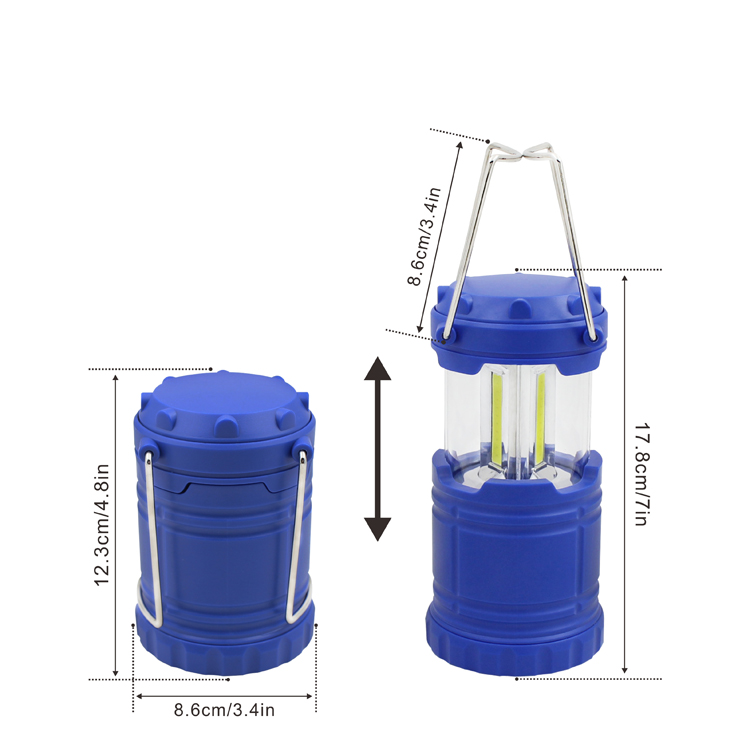 Widely Used 3 COB Led Extendable Lantern Portable Camping Light