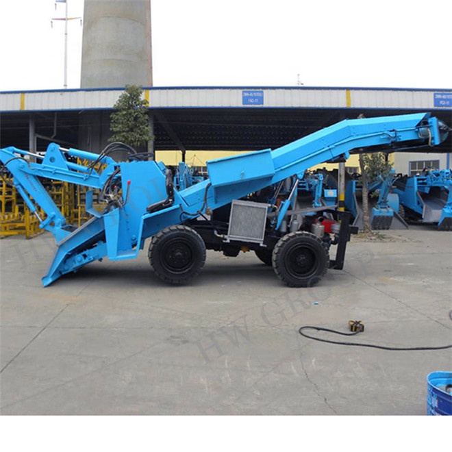 Wheels type HW-60L hydraulic Mine Mucking Backhoe Loader