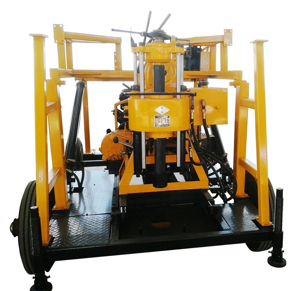 HW-160T Trailer Mounted Hydraulic Drilling Rig Machine Mine Drilling Rig Water Well
