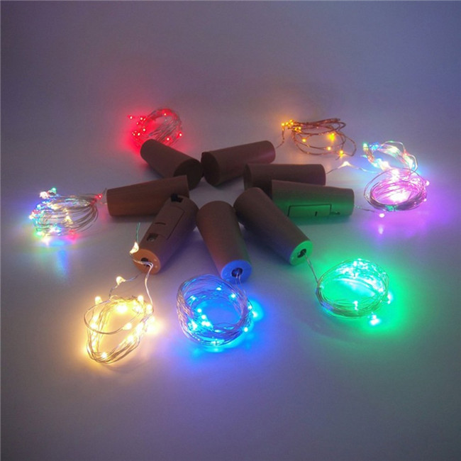 Cork beer Bottle Copper Led String Light for Decoration with Bottle Stopper