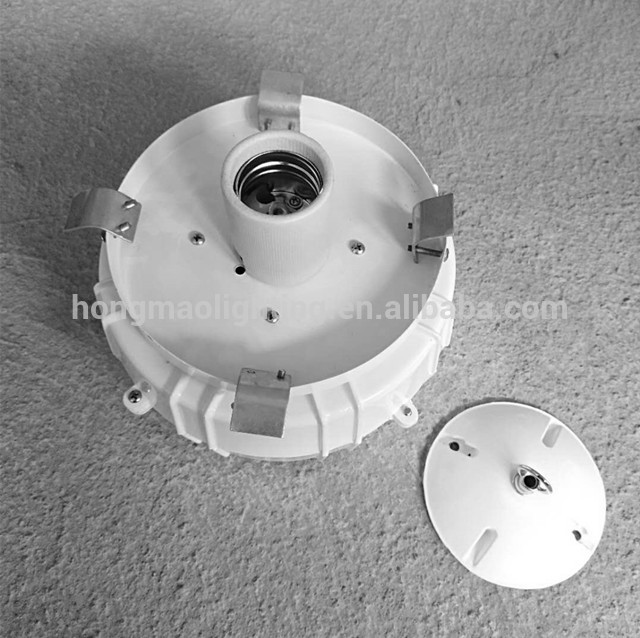 large production E27 E40 420mm 16 inch metal lamp PC cover anti glare factory PC reflector circular lamp cover
