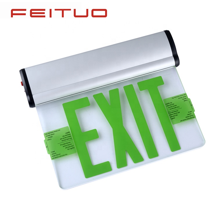 2018 Innovative aluminum housing exit light battery