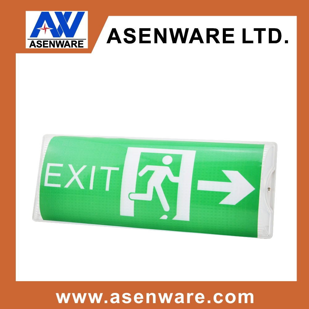 IP65 T5 8W Emergency Bulkhead Lighting with exit sign