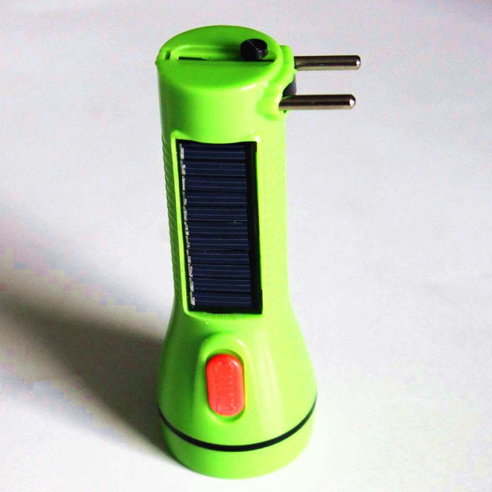 GG-488 Solar Rechargeable led Plastic Flashlight rechargeable torch flashlight