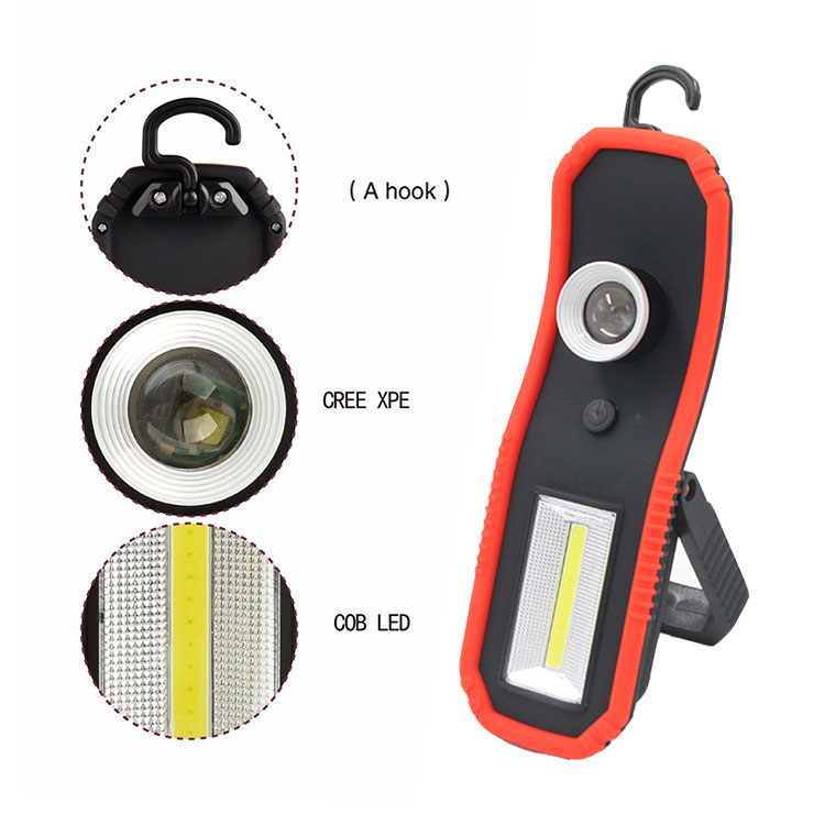 Portable Zoomable Inspection Hand Torch Lamp LED Work Light