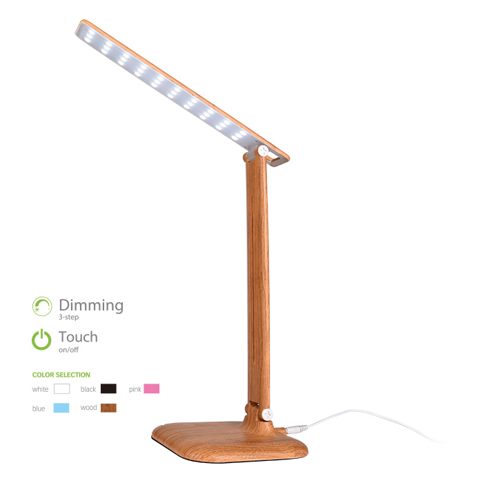 Dimmable ABS + PP Cheap Desk Lamp Cover, Pattern Wood Grain Desk Lamp