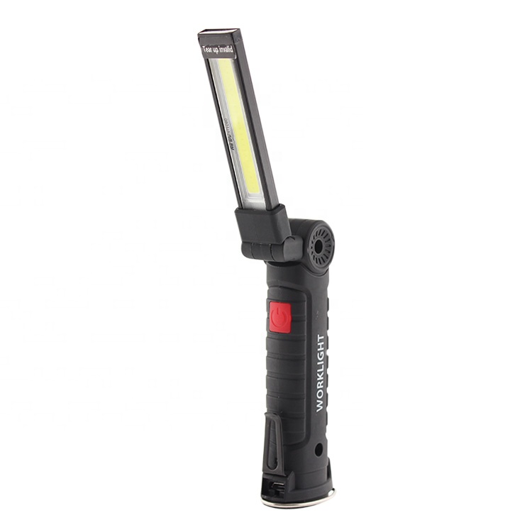 360 Degree Rotate  USB  Rechargeable led Work Light COB Inner Charge Battery Base with Magnetic