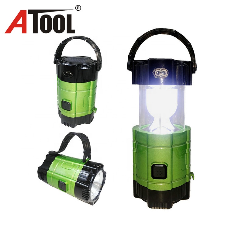 New design LED rechargeable lamp portable solar charging camping lantern