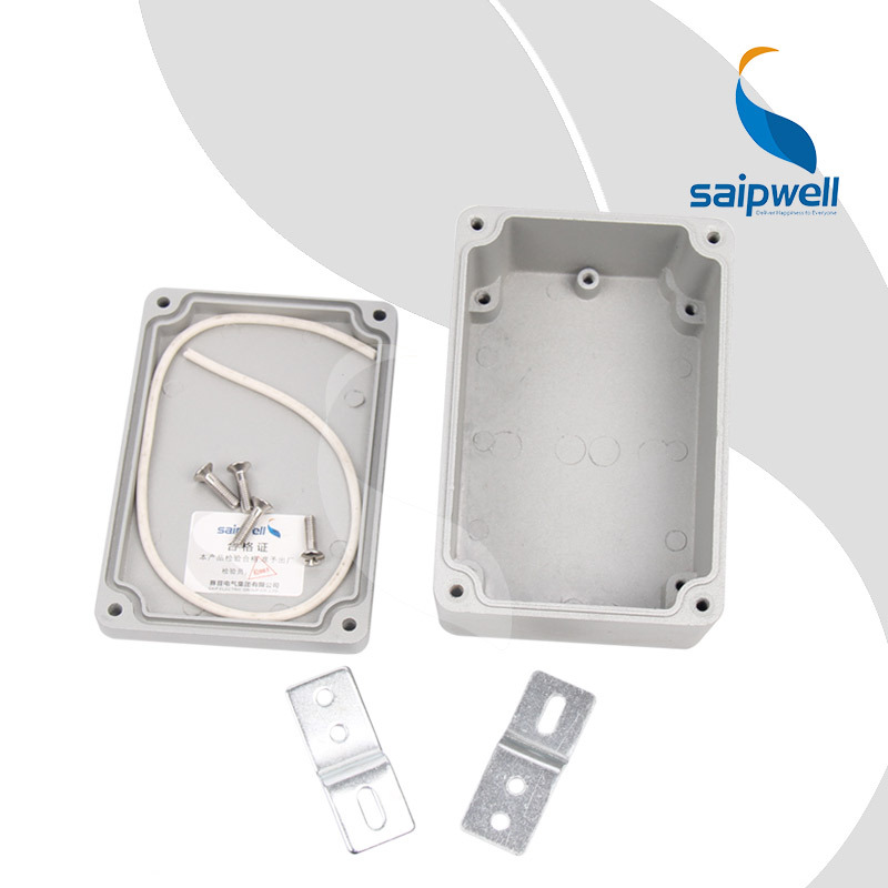 SAIPWELL Y New IP67 waterproof aluminum outdoor power electrical distribution box SP-AG-FA2(120*80*55)