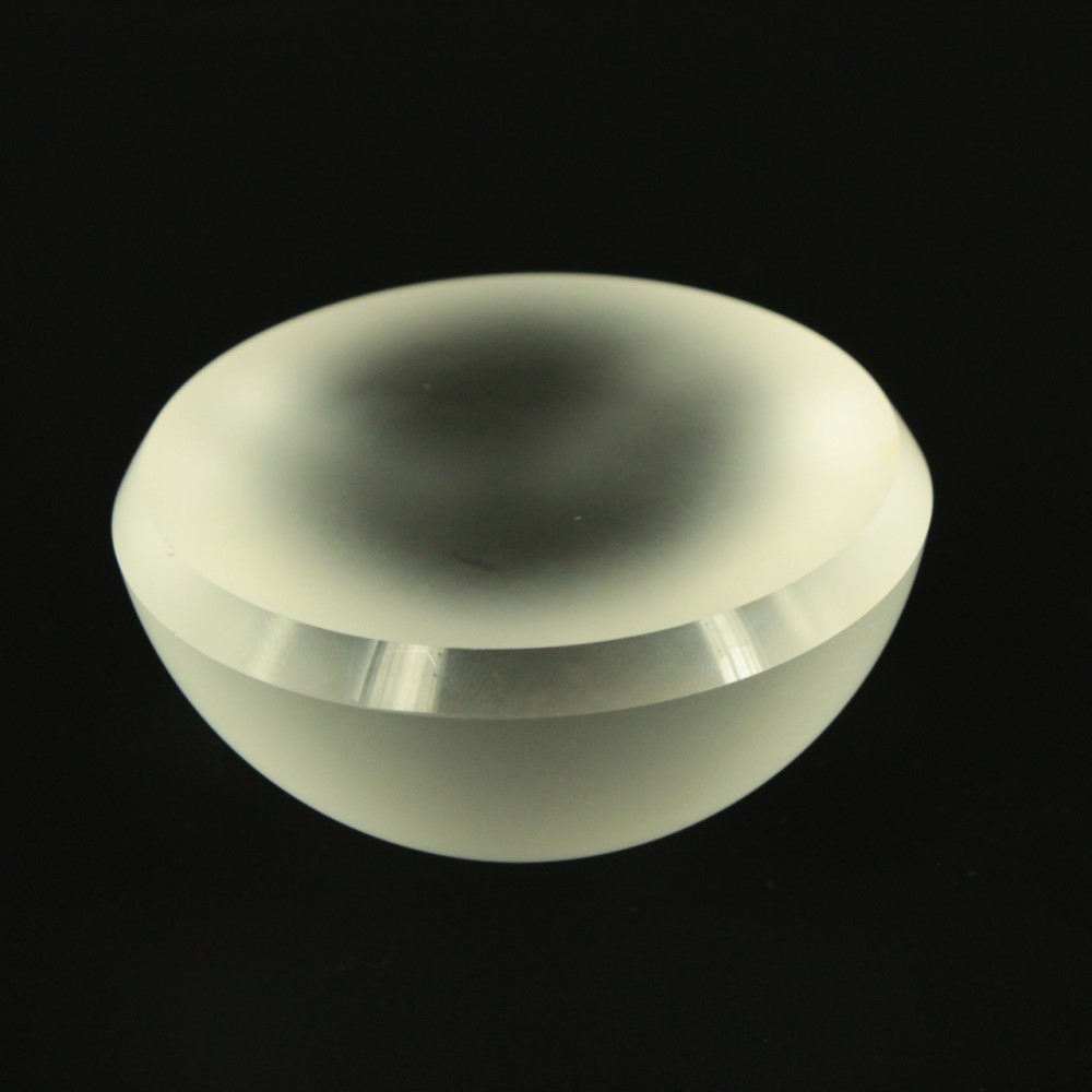 High quality pressed borosilicate glass LED lighting lens with ground surface