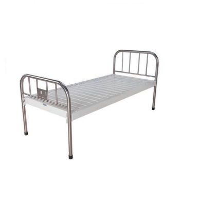 Metal easy-use hospital flat bed for patient use