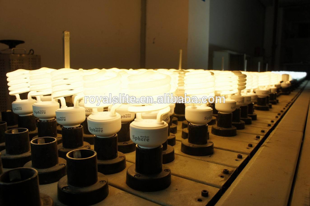 China lamp fluorescent light supplier torch energy saving bulbs half spiral e27 cfl light bulbs energy saver bulbs