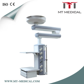 Hospital Double Arm ceiling gas pendant for ICU room and operation room