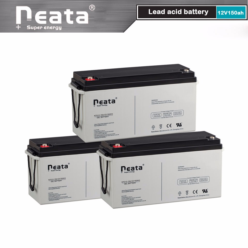 Neata 12v 150ah solar gel rechargeable battery storage battery for UPS