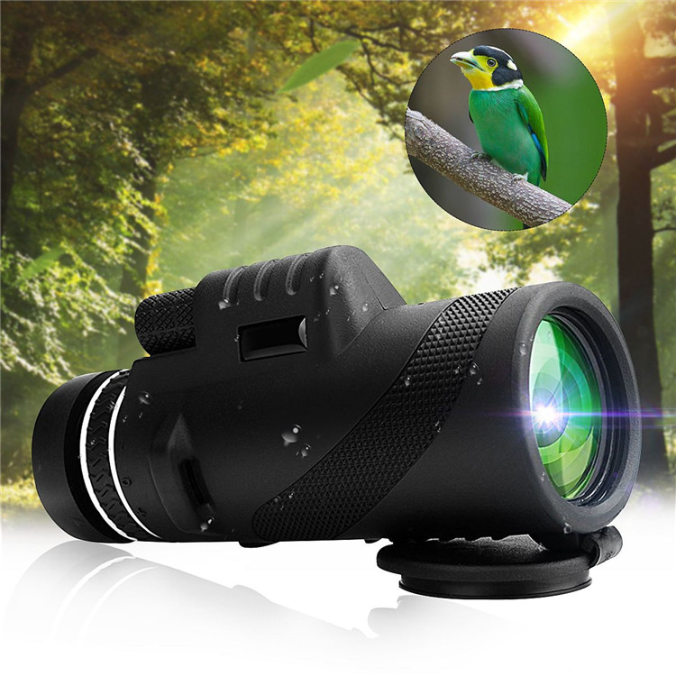 Monocular Telescope DualFocus Optics Zoom Telescope WaterproofM Fogproof Day Night Vision 500m/9500m For Camping Hiking 40x60 HD