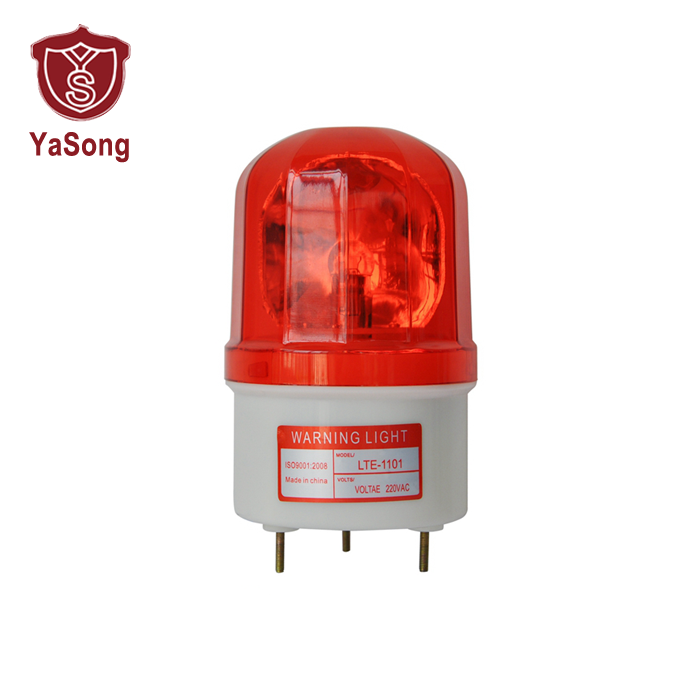 LTE-1101 siren and strobe warning light flashing safety road light