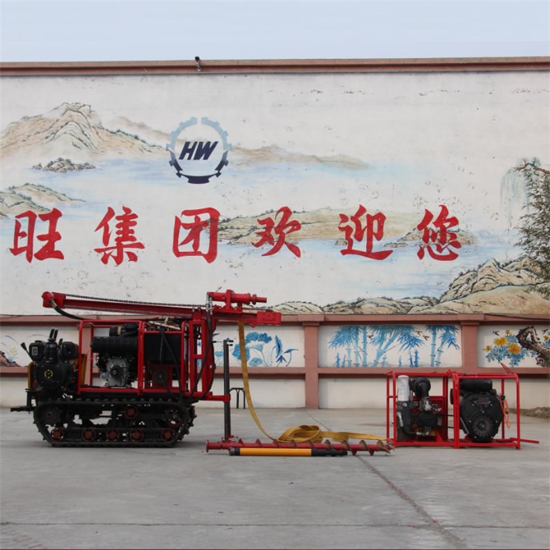 pneumatic bore drilling rig for blasting mini borehole drilling rig/ down the hole hammer drill rig/bore pile drilling machine