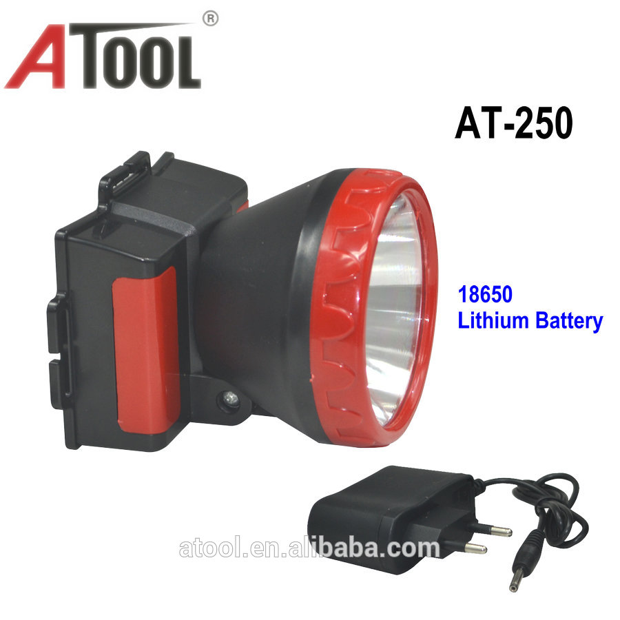 High quality waterproof 18650 cell light-dimmer rechargeable 5W car mining camping LED light headlamp