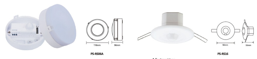 360 degree small head dip microwave motion sensor CE and RoHS certificates(PS-RS09)