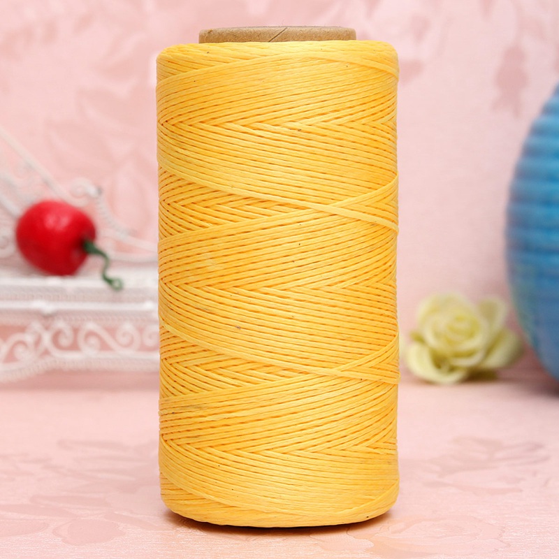 Excellent Quality 1 Spool 260m 1mm Flat Sewing Coarse Braid Waxed Thread For Leather Craft Repair