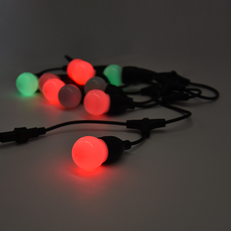 Integrated Lampholder Bluetooth Control Outdoor Custom Holiday Christmas LED Bulb String Lights