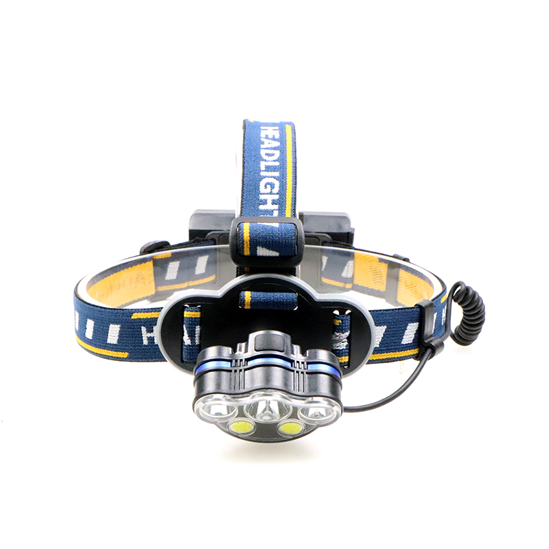 2019 New Product Headlight Bright Light T6 High Power Lithium Head Lamp Headlamp 18650 Battery