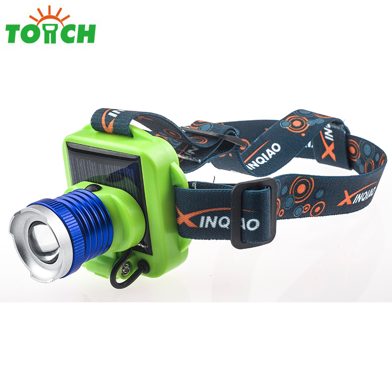 3W newest Solar Rechargeable High Power 8000lm Led golf Headlamp