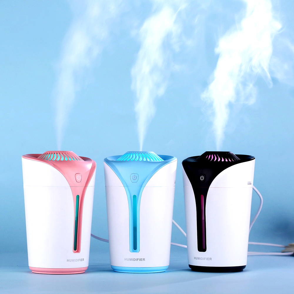 170 Ml Portable Car Humidifier Mini Cool Mist Air Humidifier With Night Light