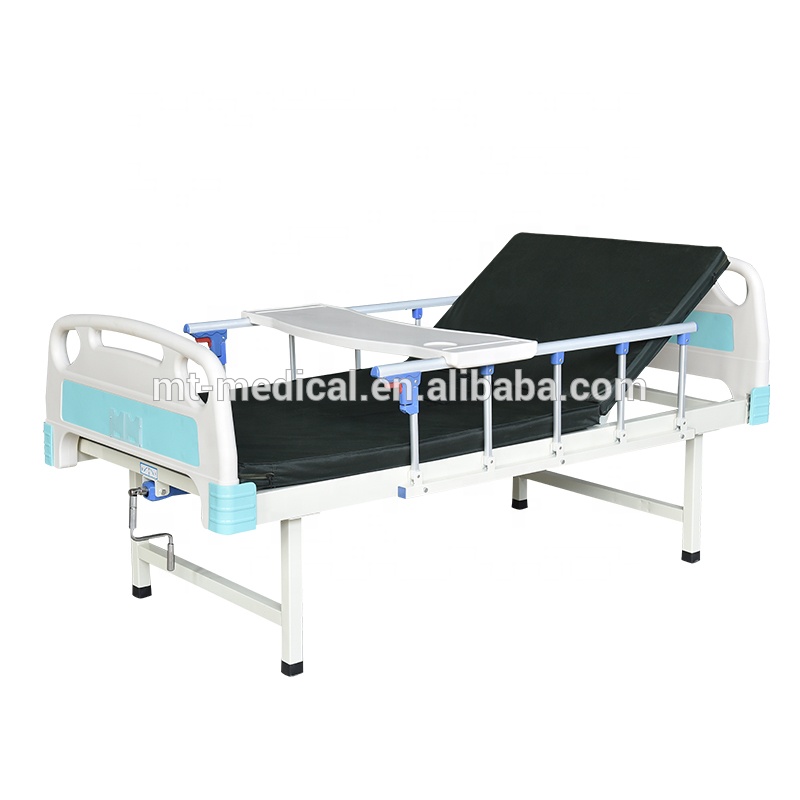 factory direct supply 2 cranks manual hospital bed for paralyzed patients