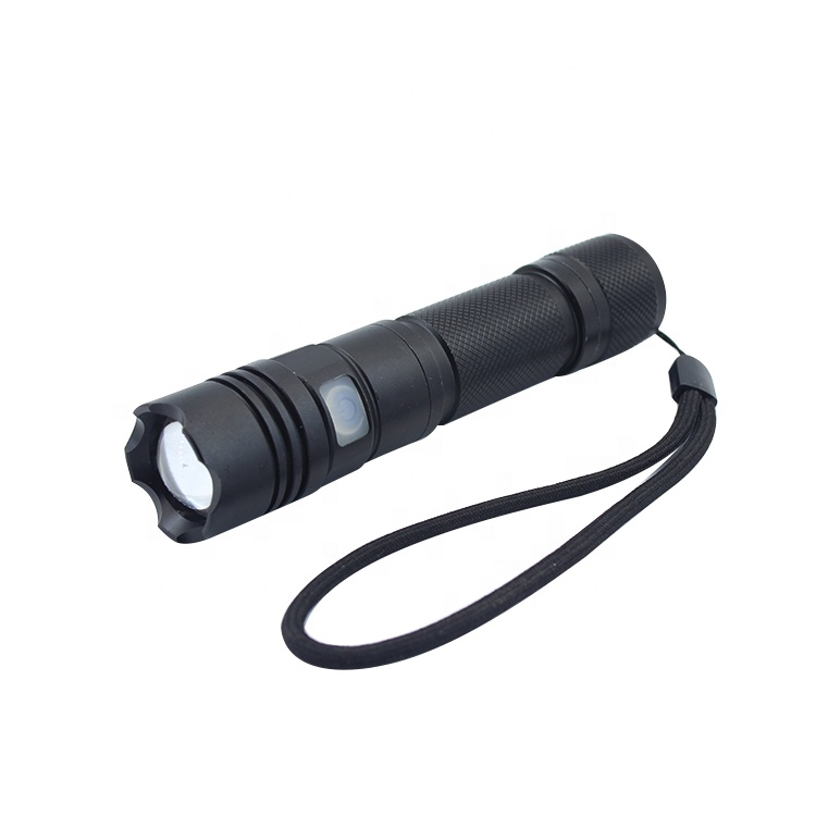 Multifunction 10W  L2 18650 Rechargeable Zoom LED Torch Flashlight With Energy Display