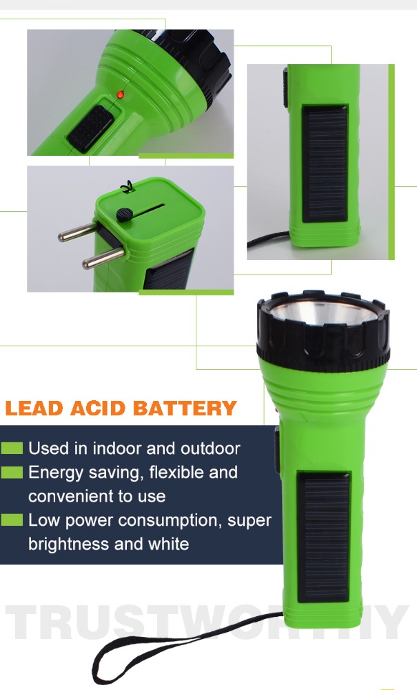 portable electric torch flash led light linterna recargable solar for household