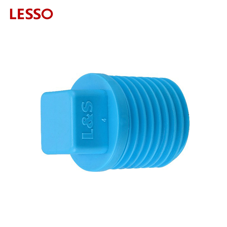 LESSO Thai standard UPVC pipe fittings PVC valve plug plastic pipe plugs