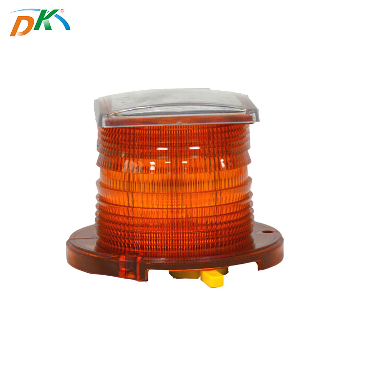 DK LED Solar Warning Lamp Flash Indicator Aviation Light for Traffic Safety