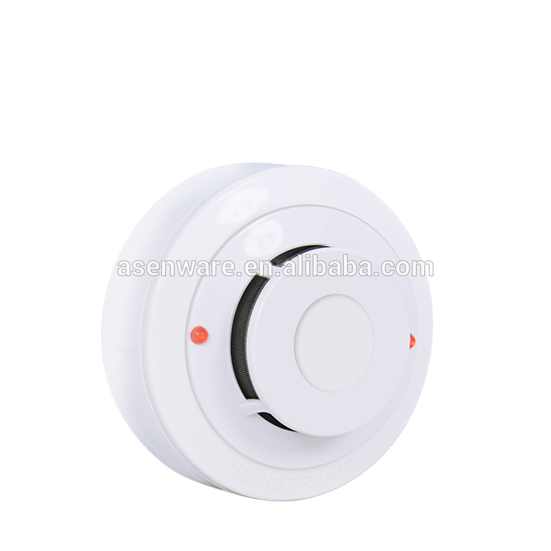 2 wire Conventional indoor fire alarm smoke detector with base