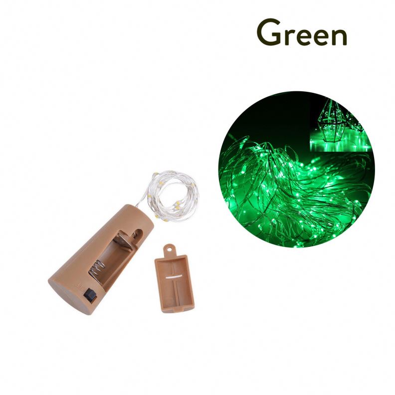 2M 20 Leds Wine Bottle Cork String Light Battery Powered