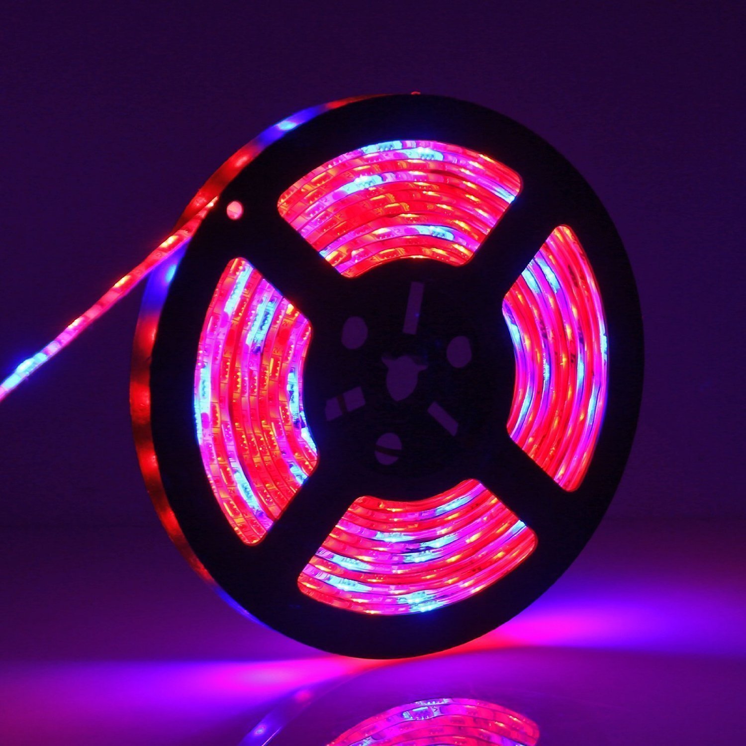 Red Blue 5:1/4:1/3:1LED Plant Light 16.4ft/strip LED Grow Light Strip Flexible Soft Strip Light with US Power Adaptor