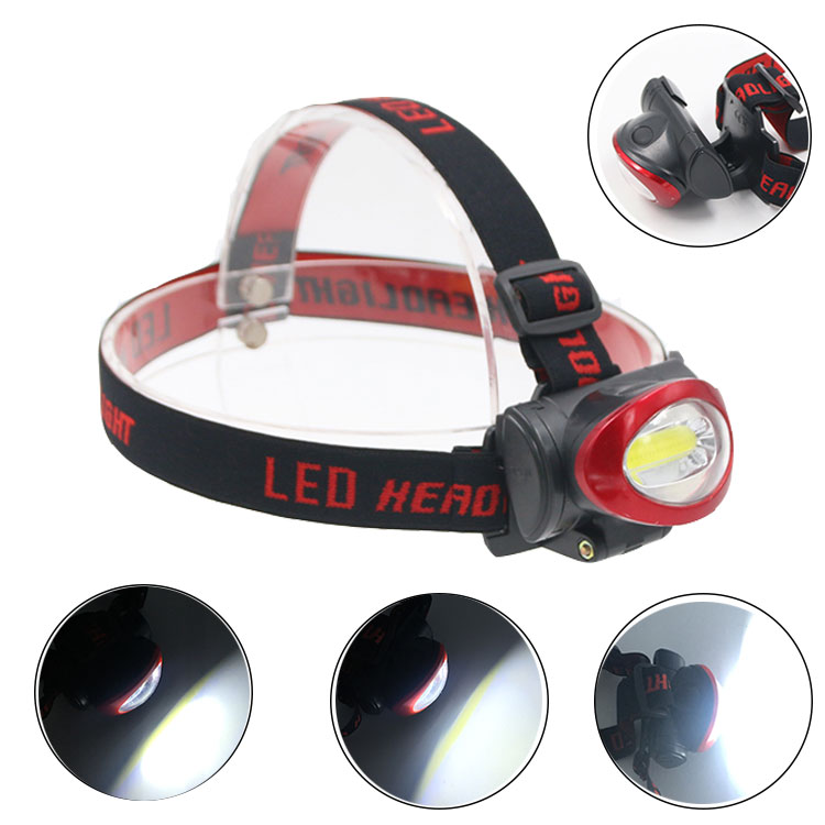 Outdoor Emergency Head Torch Light, Mining Flashlight COB Headlamp