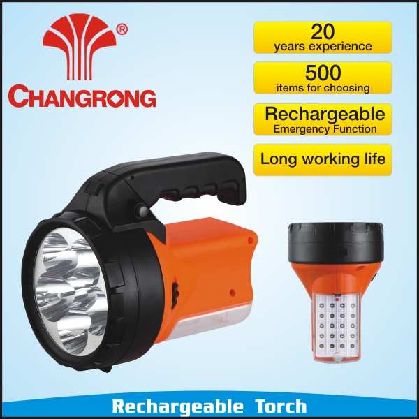 rechargeable emergency torch portable electric strong torch light