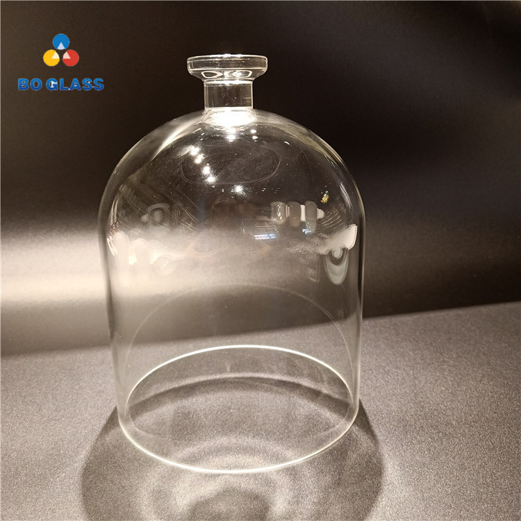 Customized Hand Blown Clear Display Round Bell Glass Dome